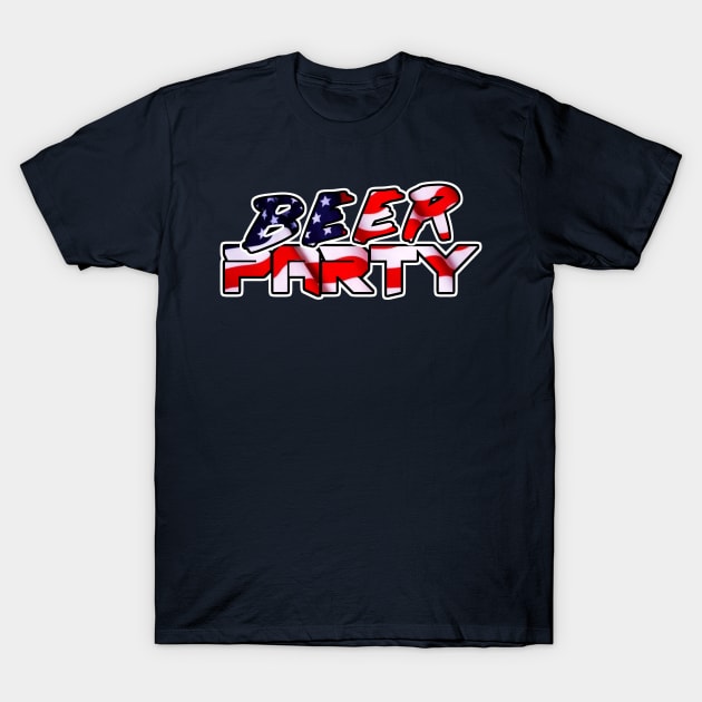 Murica AF Beer Party T-Shirt by RobSwitch